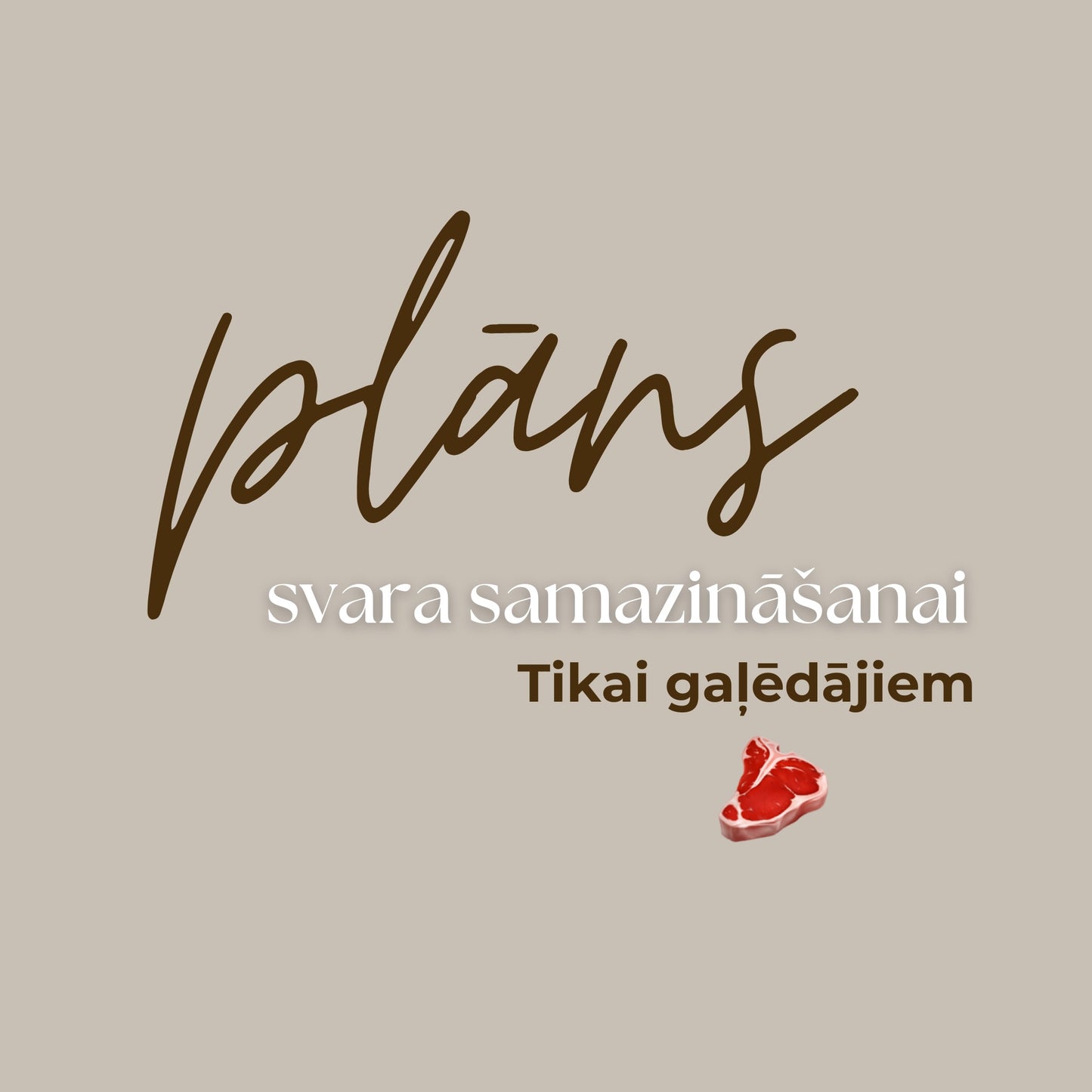 Plāns svara samazināšanai, tikai gaļēdājiem 🥩